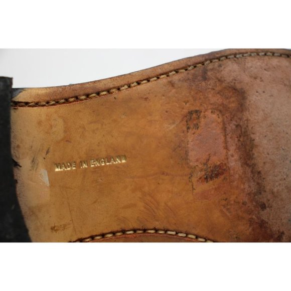 Gleneagles Cambridge Oxfords Dress Shoes Comfort Lace Up Men UK 9.5 Leather Shoe - Picture 12 of 14